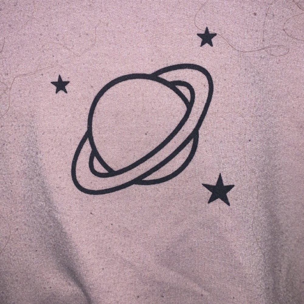 Pink cropped Hoodie - Picture 2 of 2